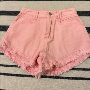Shein Pink Jean Shorts